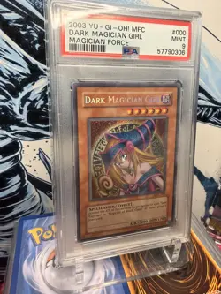 2003 YUGIOH MFC-000 DARK MAGICIAN GIRL SECRET RARE HOLO PSA 9 MINT #57790306 - Image 1