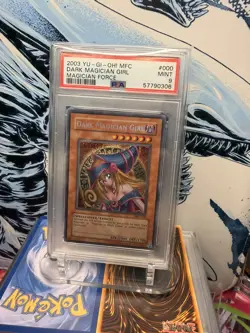 2003 YUGIOH MFC-000 DARK MAGICIAN GIRL SECRET RARE HOLO PSA 9 MINT #57790306 - Image 2