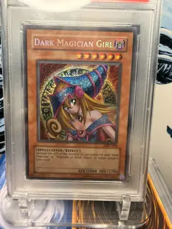 2003 YUGIOH MFC-000 DARK MAGICIAN GIRL SECRET RARE HOLO PSA 9 MINT #57790306 - Image 4