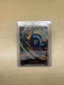 Crocodile OP14-120 Alternate Art The Azure Sea's Seven Sec One Piece Alt Secret - Image 1
