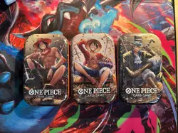 One Piece TCG: Vol 2 Tin Pack - Art Set of 3 TS-02 OP-13 BRAND NEW SEALED - Image 1