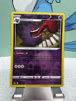 Gengar 057/198 Reverse Holo Pokemon Card | Chilling Reign SWSH06 - Image 1