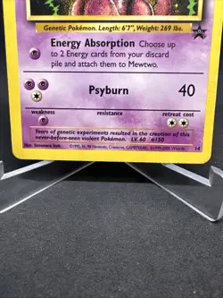 Pokemon TCG Mewtwo Vintage Black Star Promo Non Holo Card #14 - Image 4