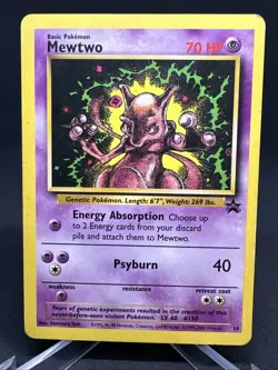 Pokemon TCG Mewtwo Vintage Black Star Promo Non Holo Card #14 - Image 5