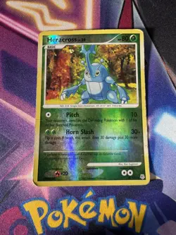 Pokemon Cards: Diamond and Pearl Reverse Holo: Heracross 28/130 -LP - Image 1
