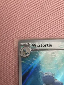 Pokemon TCG Wartortle 171/165 Scarlet & Violet 151 Illustration Rare Card - Image 2