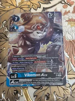 Digimon Card Game Vikemon ACE Super Rare Cyber Eden BT16-026 - Image 1