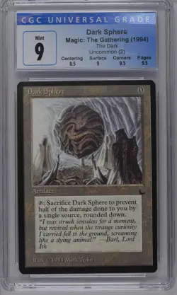 DARK SPHERE The Dark U CGC 9 MTG [Nostalgium] - Image 1