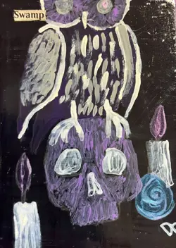 MTG altered art hand painted Land Owl Set - Image 4