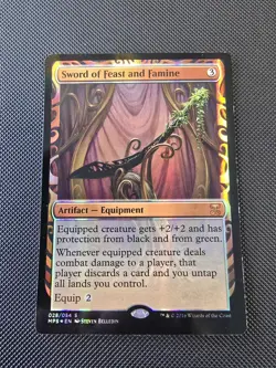 Magic: The Gathering Sword of Feast and Famine Foil Mythic Kaladesh 028/054 - Image 1