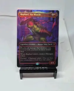 MTG Raphael, the Muscle Borderless Foil 0004 TMNT TMC NM - Image 1