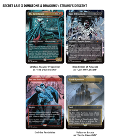 🔥 MTG PRESALE Secret Lair Drop FOIL D&D Strahd's Descent 🔥 - Image 1