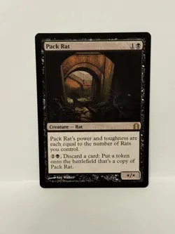 MTG Magic the Gathering Pack Rat (73/286) Return to Ravnica Lightly Played/LP - Image 1