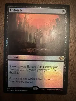 Entomb : MTG *FOIL* Dominaria Remastered DMR #082 / NM - Image 1