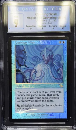 CUNNING WISH Judgment Foil Rare CGC 9 Q+ MTG [Nostalgium] - Image 1