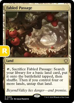 MTG Fabled Passage Bloomburrow Rare Land NM - Image 1