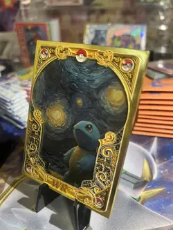 Squirtle Starry Night RARE Pokemon Card - Mengka WR Metal SERIALIZED 010/258 - Image 3