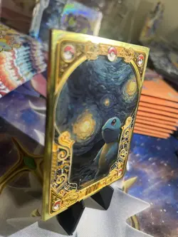 Squirtle Starry Night RARE Pokemon Card - Mengka WR Metal SERIALIZED 010/258 - Image 4