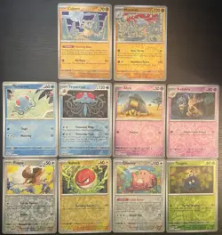 Pokemon 151 Reverse Holo Lot Abra Kadabra Chansey Marowak Tangela Tentacruel - Image 1