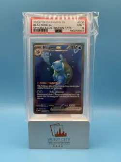 PSA 9 Blastoise ex #200 Special Illustration Rare 2023 Pokemon 151 Mew EN SIR - Image 1