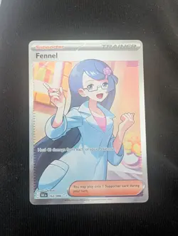 Fennel Supporter Trainer Black Bolt Full Art 162/086 Pokemon Tcg - Image 1