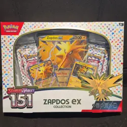 Pokemon Scarlet & Violet 151 Zapdos ex Collection Box English Sealed - Image 1