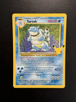 Turtok 2/102 Base Set 1.Edition Holo Celebrations 25th Pokemon Karten 1st Ed - Image 2