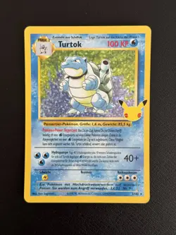 Turtok 2/102 Base Set 1.Edition Holo Celebrations 25th Pokemon Karten 1st Ed - Image 3
