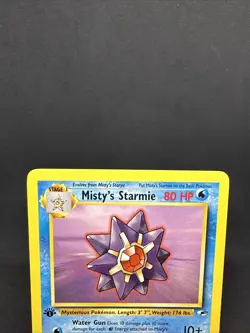 Pokemon Misty's Starmie 56/132 1st Edition Gym Heroes Vintage Non Holo Rare - Image 3