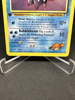 Pokemon Misty's Starmie 56/132 1st Edition Gym Heroes Vintage Non Holo Rare - Image 4