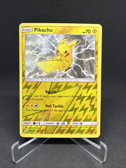 2019 Pokemon TCG Pikachu 66/236 Sun & Moon Cosmic Eclipse Common Reverse Holo - Image 1