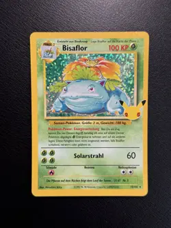 Bisaflor 15/102 Base Set 1.Edition Holo Celebrations 25th Pokemon Karten 1st Ed - Image 2