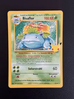 Bisaflor 15/102 Base Set 1.Edition Holo Celebrations 25th Pokemon Karten 1st Ed - Image 3