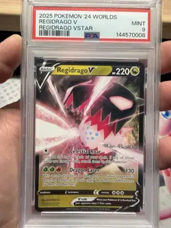PSA 9 Regidrago V Pokemon 24' Worlds Regidrago Vstar - Image 1