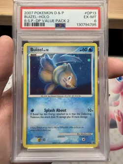 PSA 6 Buizel Holo 2007 Pokemon D&P Value Pack 2 #DP13 - Image 1