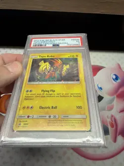 PSA 5 Tapu Koko Cosmos 2017 Pokemon Sun Moon Tapu Koko Fig Coll SM30 HOLO BLEED - Image 2