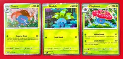 Vileplume, Oddish & Gloom Phantasmal Flames Cosmos HOLO Promo set Pokemon TCG NM - Image 1