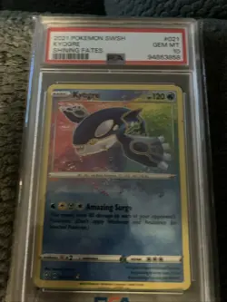 2021 Pokemon Shining Fates Kyogre #021 PSA 10 GEM MINT Amazing Rare Holo - Image 1