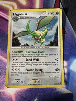 Flygon 5/111 Holo Rare Platinum Rising Rivals Pokemon - MP - *poop SWIRL* - Image 3