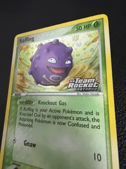 Pokemon TCG Koffing EX Team Rocket Returns 61 Reverse Holo Common Near Mint - Image 4