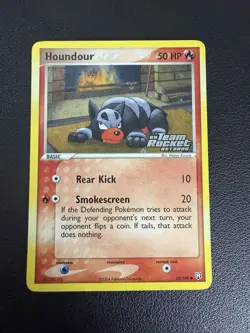 Pokemon TCG Houndour EX Team Rocket Returns 59 Reverse Holo Common NM - Image 1