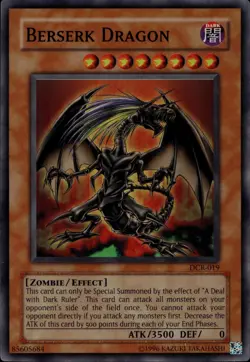 Yu-Gi-Oh! Berserk Dragon Super Rare DCR-019 - Image 1