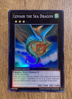 Leviair the Sea Dragon | CT09-EN018 | Super Rare | Limited Ed | YuGiOh Card Mint - Image 2
