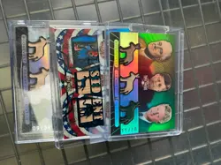 Lot of (3) Topps Triple Relic Cards - Image 1