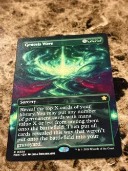GENESIS WAVE Magic the Gathering MTG Foundations Borderless - Image 1