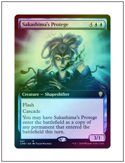 1x Sakashima's Protege, Extended Art Foil, Magic MTG NM - Image 1