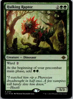 Hulking Raptor R The Lost Caverns of Ixalan 191 NM Foil - Image 1