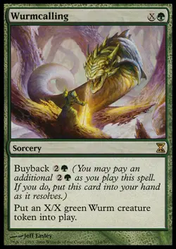 MTG - Wurmcalling - Time Spiral - NM, English Magic FLAT RATE SHIP - Image 1