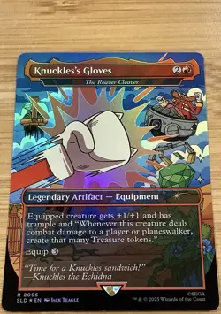 MTG Secret Lair- Knuckles's Gloves 2095 Foil - Image 1