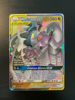 Carte Pokemon : Arceus, Dialga et Palkia GX 156/236 Eclipse Cosmique Francais - Image 1